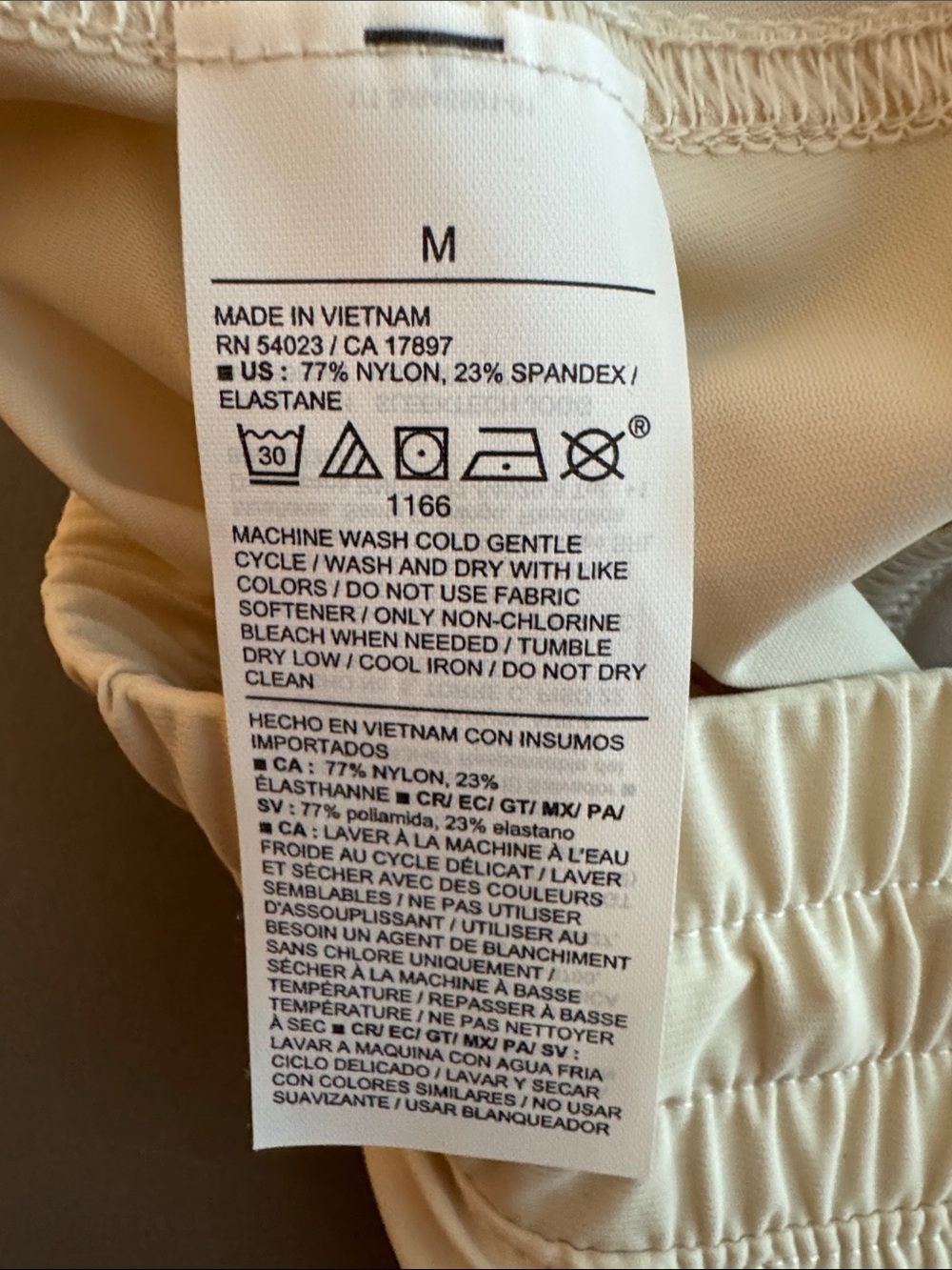 Old Navy Cream Off-White High Rise Go Dry Jogger Sweatpants Size M NWT - Picture 10 of 11